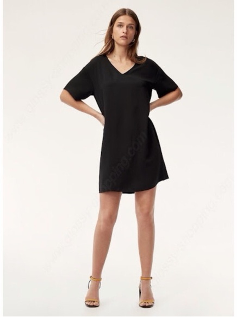 Aritzia Babaton Aaron Shirt dress black size small